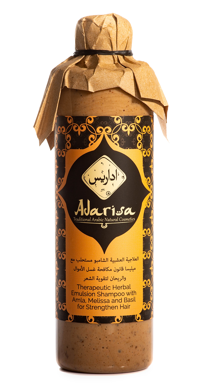 Травяная эмульсия-шампунь с амлой, мелиссой и базиликом «Adarisa»