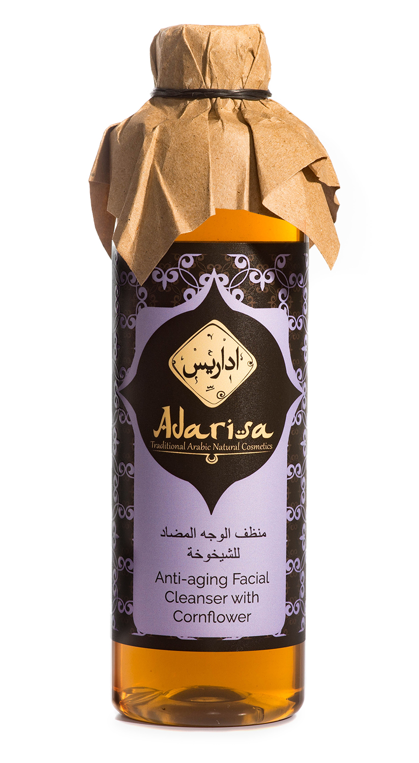 Антивозрастной очищающий гель для лица с васильком "Adarisa"