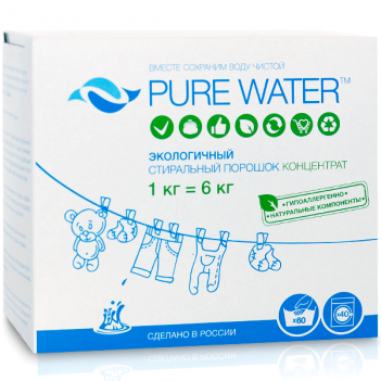 СТИРАЛЬНЫЙ ПОРОШОК PURE WATER 1 КГ